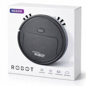 Robot Vacuum Cleaner and Mopping All In One - Black